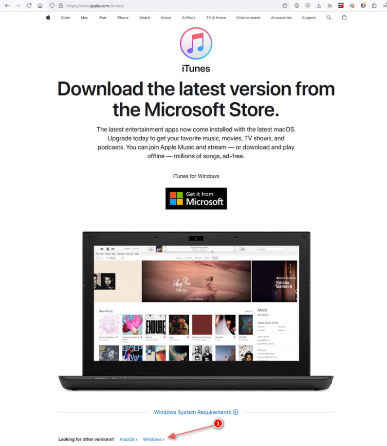 How to download the desktop version of iTunes from Apple's website